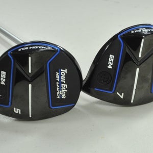 Tour Edge Hot Launch E524 #5 and #7 Fairway Wood Set Senior Flex RH 50g # 196385