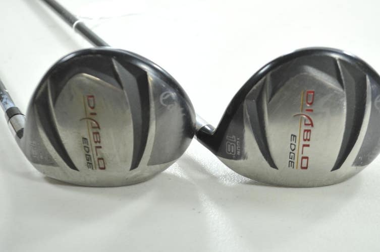 Callaway Diablo Edge Tour 13* and 18* Fairway Wood Set Stiff RH Graphite #194844