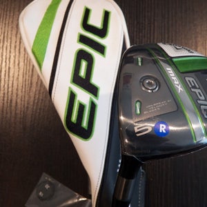 NEW LEFT HAND CALLAWAY EPIC MAX GOLF 5-WOOD 19* HZRDUS SMOKE 5.5 REGULAR