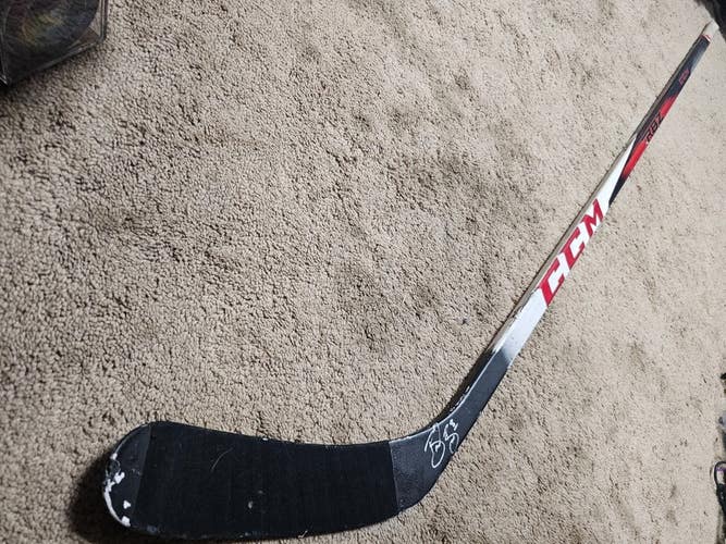 BRENT BURNS 13'14 Signed San Jose Sharks NHL Game Used Hockey Stick coa