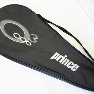 PRINCE "O3" SINGLE ZIPPERED TENNIS RACQUET COVER WITH STRAP
