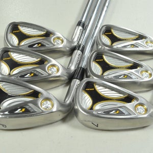 LEFT HANDED TaylorMade r7 Draw 5-PW Iron Set Stiff Flex Steel  # 198722