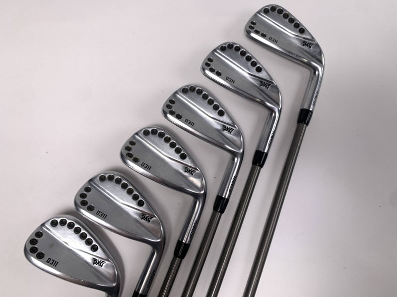 PXG 0311 Chrome Iron Set 5-PW AeroTech SteelFiber i80 Regular Graphite Mens RH
