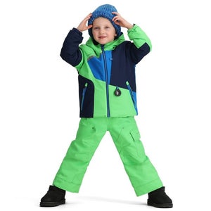 Obermeyer Orb Mini Golf Jacket Kids 5 Multi Colorblock Full Zip Hooded QLW573