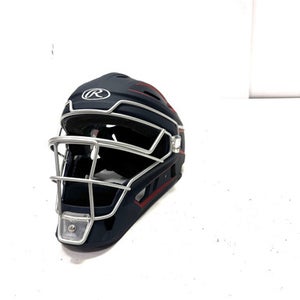 Used Rawlings VELO 2 SENIOR Catchers Mask Navy Blue One Size 11860-S000293943