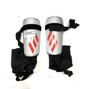 Used Adidas Soccer Shin Guards Junior Grey LG 11860-S000293934