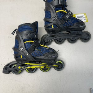 Used Schwinn ADJT INLINE SKATES 1-4 Junior Rec Fitness Skates Navy Blue Adjustable 11835-S000196291
