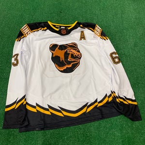 Brad Marchand White Boston Bruins Hockey Men's Jersey Stitched Size 60