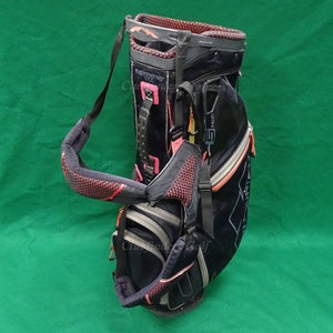Sun Mountain 45 14-Way Black / Red Golf Stand Bag w/ Raincover