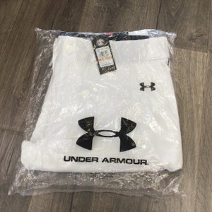 Under Armour Men’s White Black Piping Relaxed Fit Baseball Pants Size 3X (New)