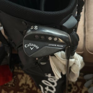 Men's Callaway Callaway Jaws Raw Black Plasma Right Handed Wedge 60 Degree Steel Shaft (Used)