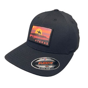 NEW Black Clover Live Lucky Texas Resident Black S/M Fitted Golf Hat/Cap