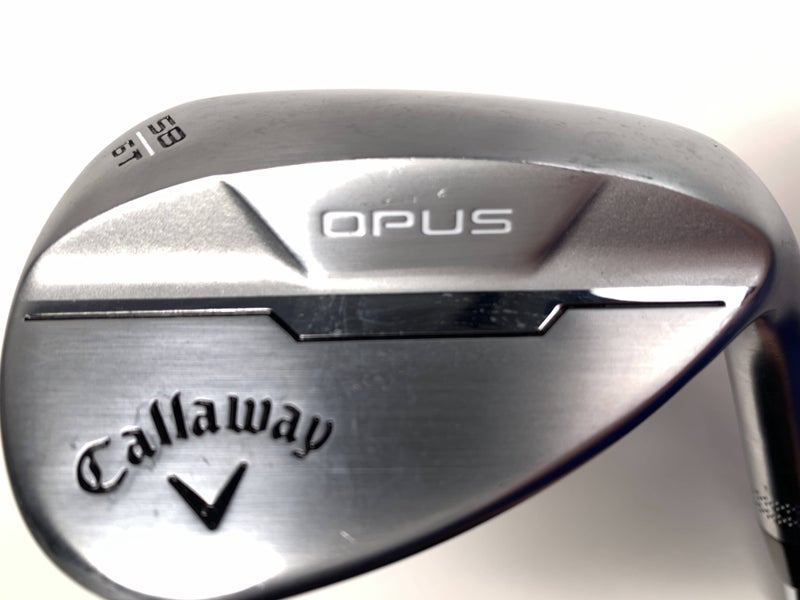 Callaway Opus Brushed Chrome Wedge 58* 6 Dynamic Gold Mid Wedge Steel Mens RH