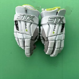 White STX Cell VI Lacrosse Gloves | Medium (Used)