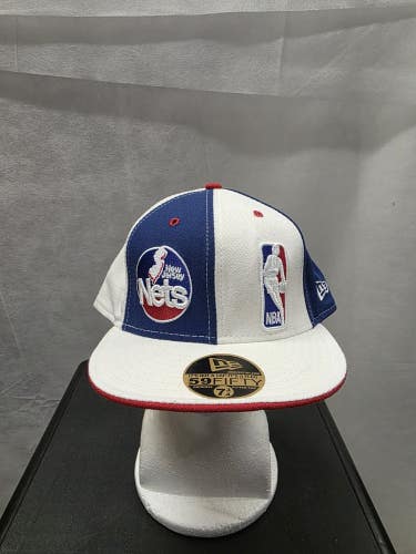NWS New Jersey Nets Double Whammy New Era 59fifty 7 3/4 NBA