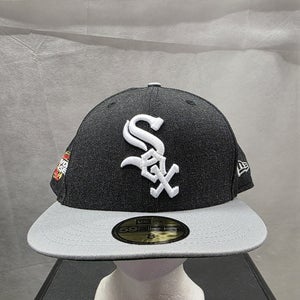 NWS Chicago White Sox New Era 59fifty Heather Gray 2005 WS Side Patch 8 MLB