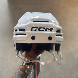 Small NHL Boston Bruins CCM TACKS X Helmet Pro Stock (New) White