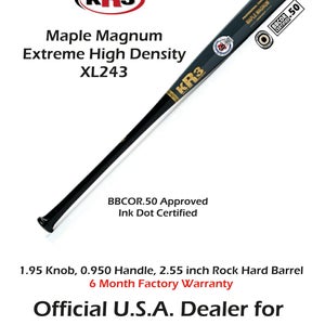New C243XL KR3 Maple Magnum 33.5 inch Composite Wood Bat (-3) 30.5 oz C243XL