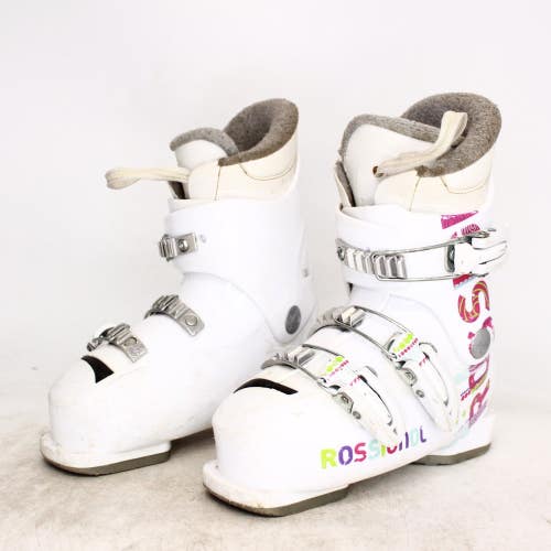 Rossignol Fun Girl Kids Ski Boots - Size 1.5 / Mondo 19.5 Used