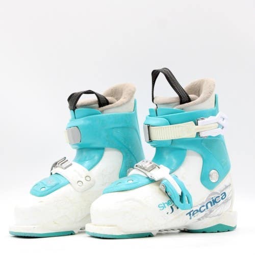 Tecnica Sheeva JT2 Kids Ski Boots - Size 1.5 / Mondo 19.5 Used
