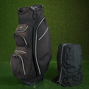 OUUL PYTHON SUPER LIGHT CART BAG 15 WAY DIVIDERS GOLF BAG, PUTTER WELL ~ LOOK!!