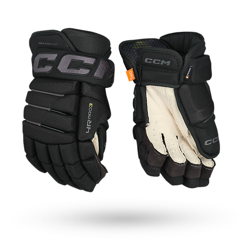 New CCM Tacks 4R Roll Pro 3 Senior Black Gloves 14"