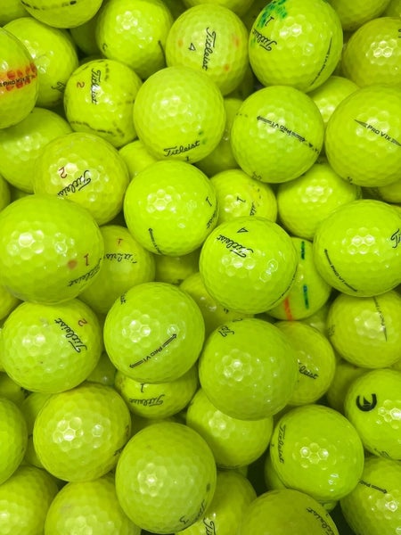 15 Premium AAA Yellow Titleist Pro V1/ PV1x Used Golf Balls