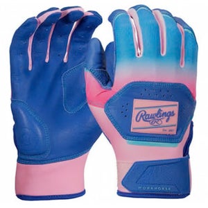 New PINK/BLU ADULT WORKHORSE FUNBURST BATTING GLOVES 11834-RAWR000712725