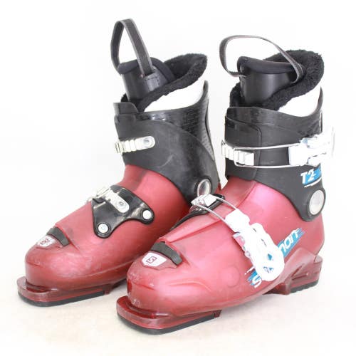 Salomon T2 Kids Ski Boots - Size 3 / Mondo 21 Used