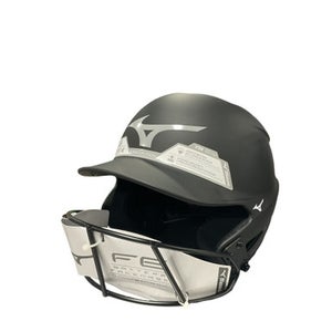 Used Mizuno F6 HELMET Batting Helmet w/Mask Black One Size 11834-S000037041