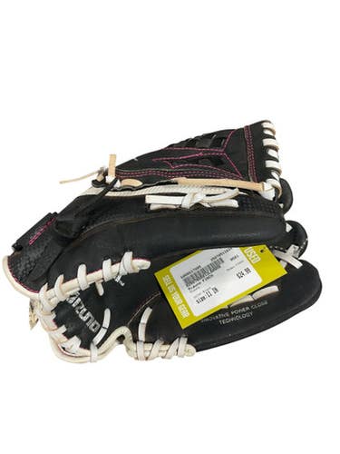 Used Mizuno FINCH RH Throw Fastpitch Gloves Black 11" 11834-S000037095