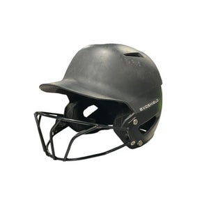 Used Evoshield EVOSHIELD BLK HELMET W/ MASK Batting Helmet w/Mask Black One Size 11834-S000037277