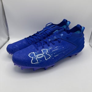 Under Armour Blur Smoke Suede 2.0 MC Football Cleats 3027978-400 Blue US sz 13