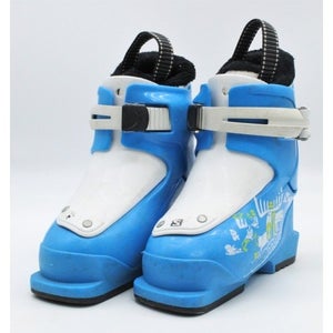 Salomon T1 Moose Kids Ski Boots - Size 10 / Mondo 16 Used