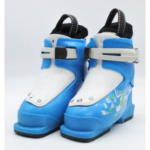 Salomon T1 Moose Kids Ski Boots - Size 10 / Mondo 16 Used