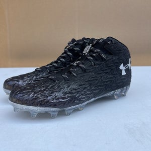 Under Armour Spotlight Clone MC Football Cleats Black USA Size 10 NEW