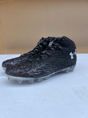 Under Armour Spotlight Clone MC Football Cleats Black USA Size 10 NEW