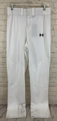 Under Armour 1280992 Men's HEATGEAR Loose Fit Baseball Pants White S Small