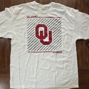 Oklahoma Sooners Captivating Mens T Shirt White Red Size XL NWT