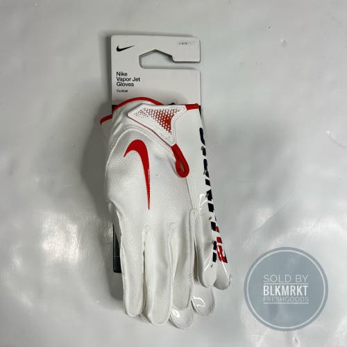 Nike Vapor Jet NCAA Illinois Fighting Illini Football Gloves L
