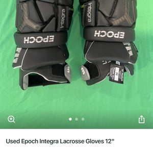 Used Epoch Integra Lacrosse Gloves 12"