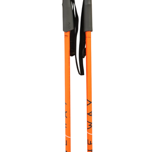 One Way Junior High Ski Poles - 2025 Model (110 cm) - New Neon Orange