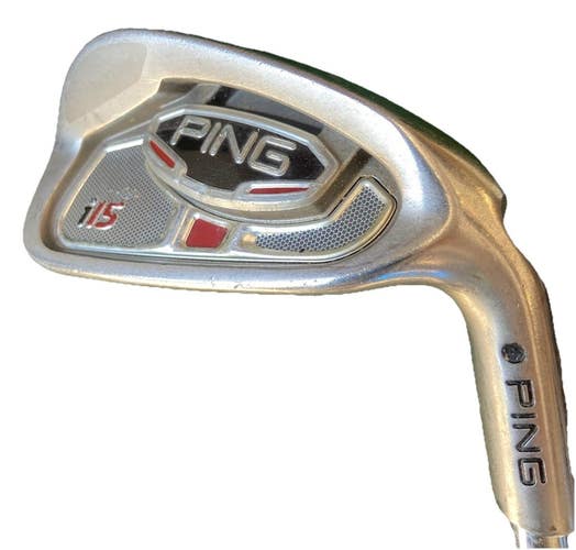Ping i15 7 Iron Black Dot RH Men's AWT Stiff Steel 37" Factory Grip Nice Club