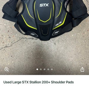 Used Large STX Stallion 200+ Shoulder Pads