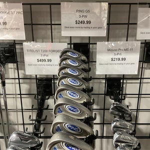 Used Ping G5 IRON SET Mens Iron Set RH 3I-PW 11834-S000036735