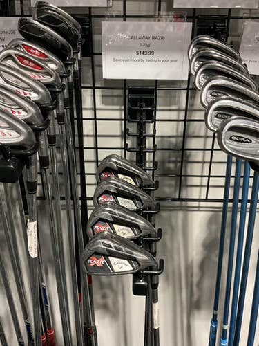 Used Callaway RAZR 7-PW Mens Iron Set RH 7I-PW 11834-S000025917