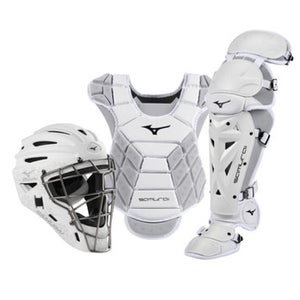 New SAMURAI WOMENS CATCHER SET WHITE 13-14IN 11834-MIZ380422