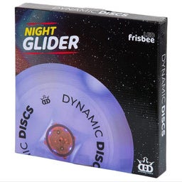 New NIGHT GLIDER LED FLYING DISC 11834-DYDNIGHTGLIDER