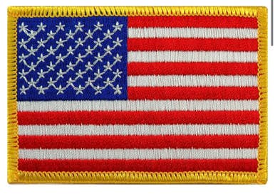 New USA FLAG PATCH 11834-CLKUSFLAG-GO