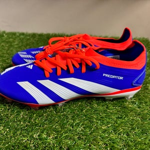 Adidas Predator Pro FG Firm Ground Soccer Cleats Blue Red IF6330 Men’s 8 NEW